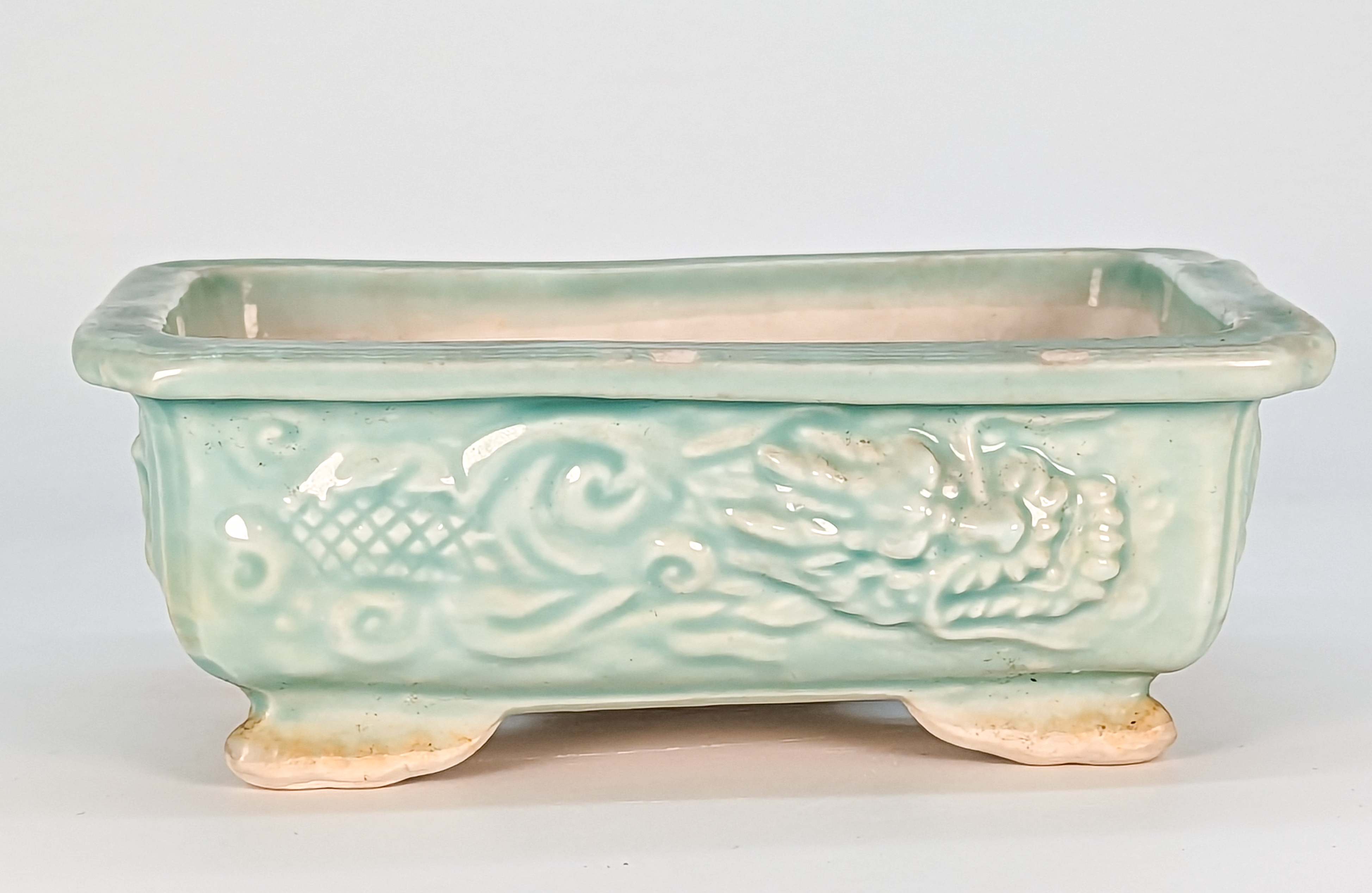 Bonsaischale Teizan Japan Drachenschale 12x9,5x4,5 cm
