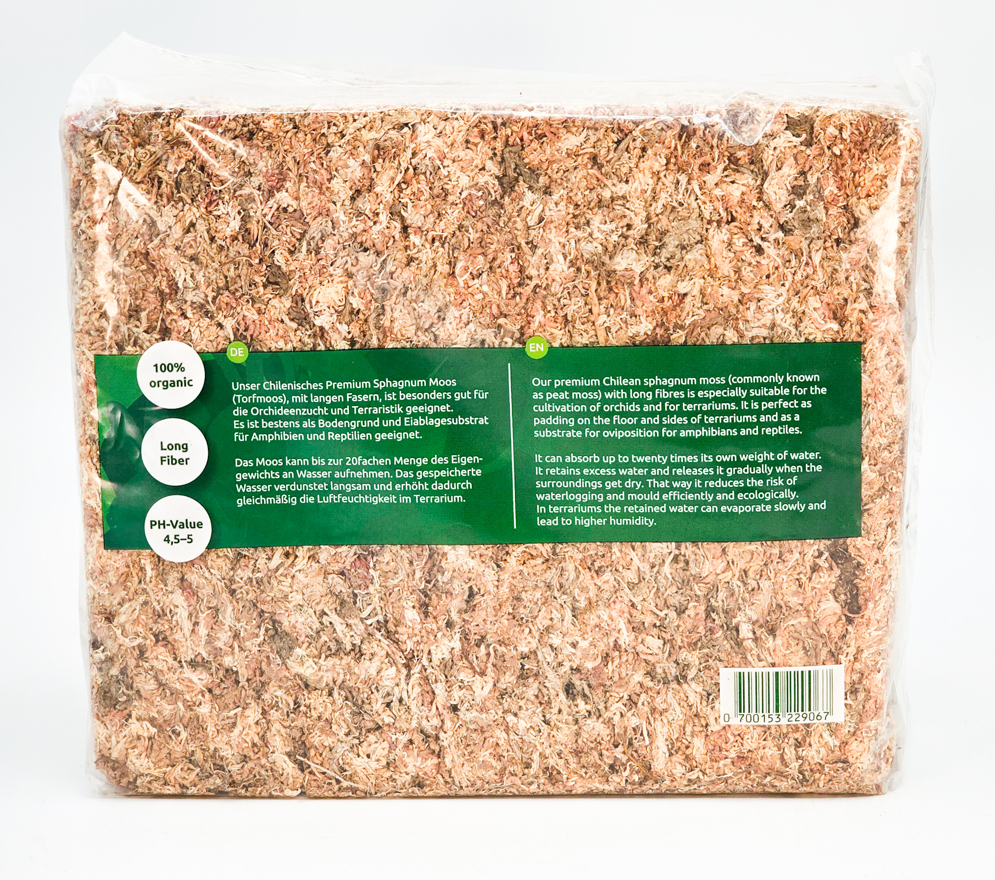 Sphagnum Moos aus Chile 500 Gramm