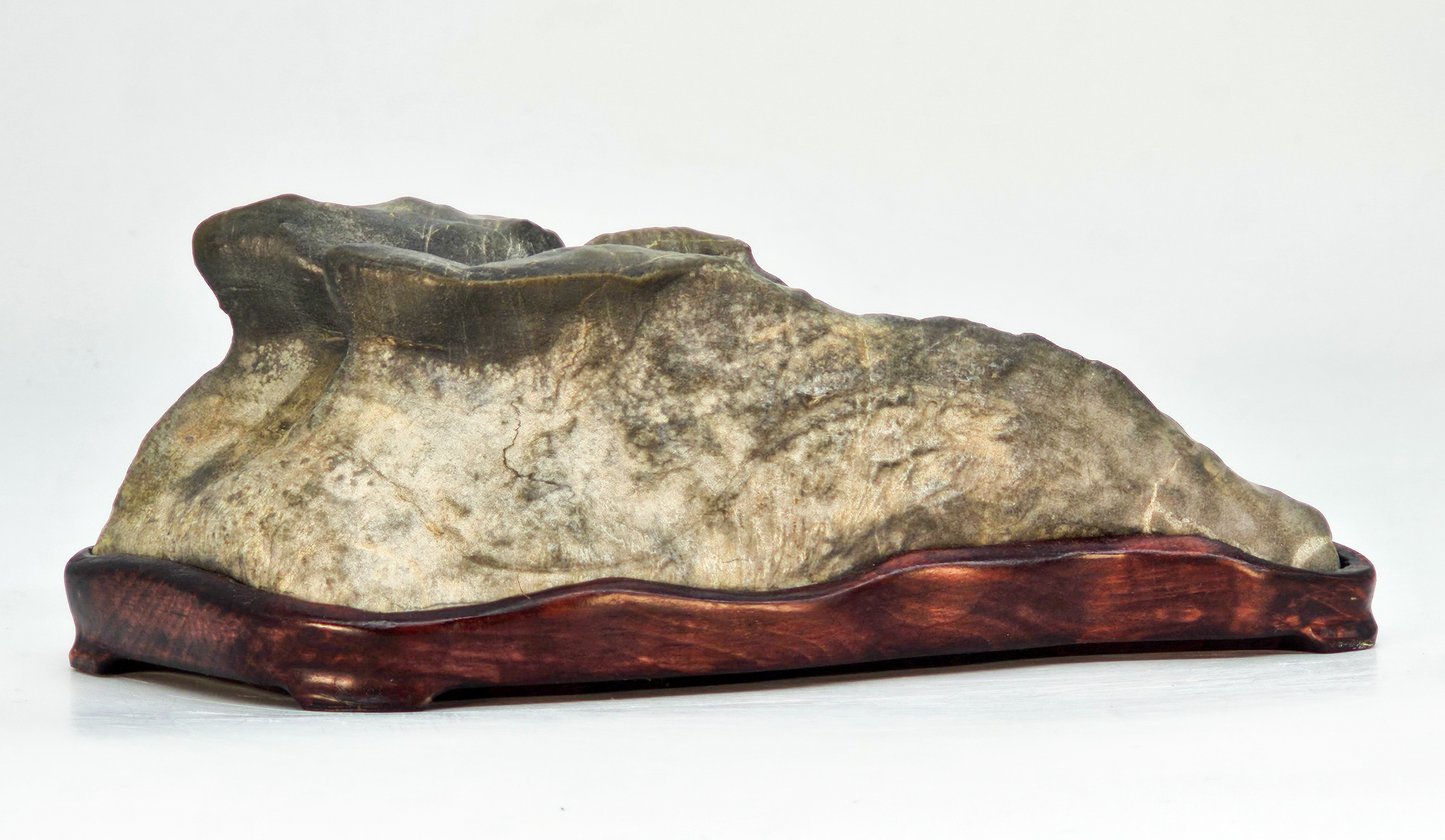 Suiseki aus den Apuanischen Alpen inkl. Daiza 18x9x6,5cm